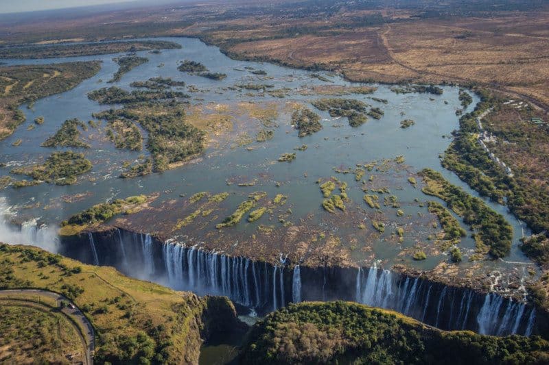 Helicopter Flight Over Victoria Falls