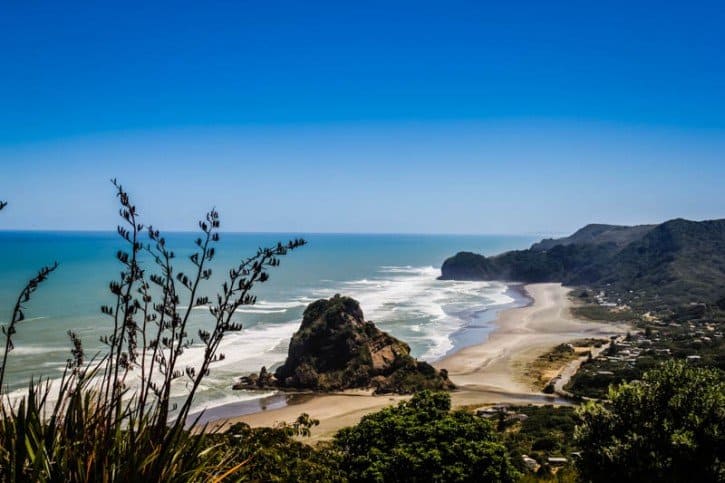 Beautiful Piha Piha Beach New Zealand
