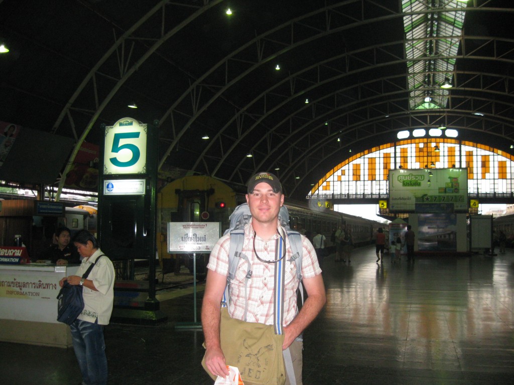 Platform 5 in Bangkok overnight train