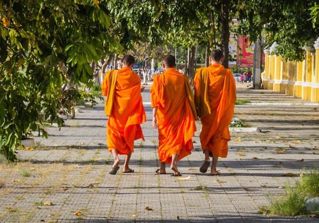 Royal Palace Monks Phnom Penh Cambodia Photos