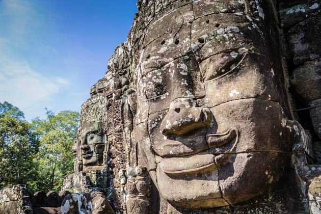 Bayon Faces Temple Cambodia