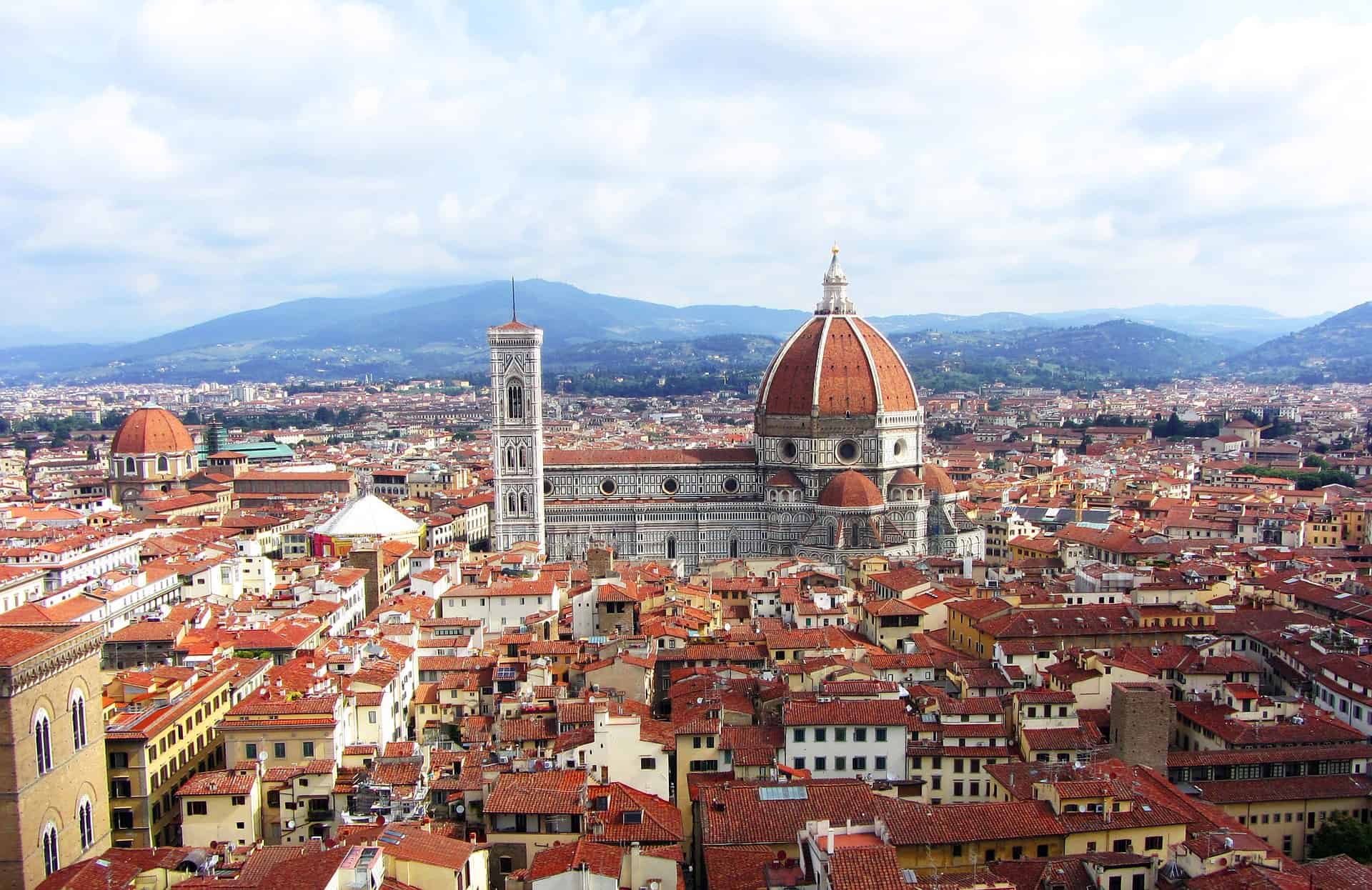 View over Florence, Italy with Duomo