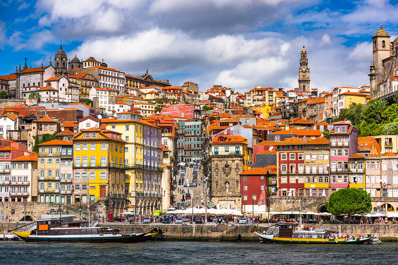Porto, Portugal seen from the Douro River