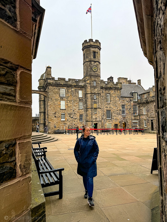 Lina Stock at Edinburgh Castle in Scotland