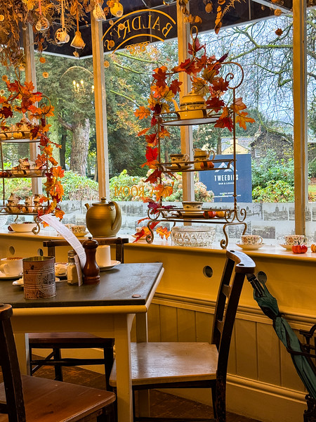 Inside a cafe in Grasmere, England