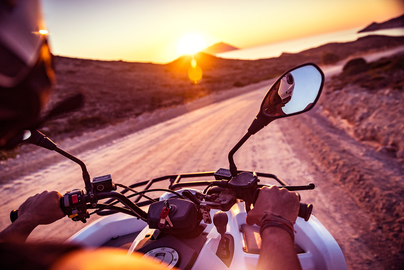 Maui sunset ATV or UTV adventure on the coastline.