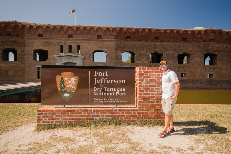 David Stock at Fort Jefferson in Dry Tortugas NP