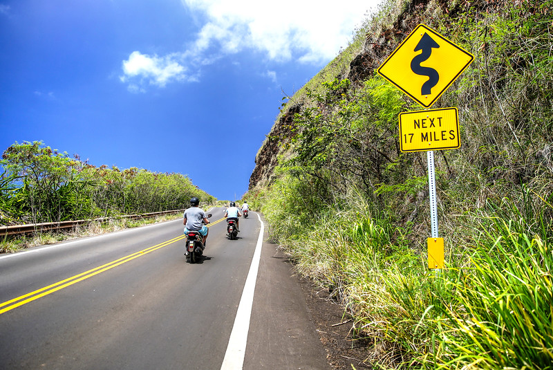 Maui scooter adventure tour.