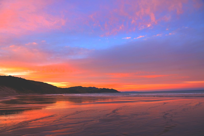 Sunset in Tauranga bay