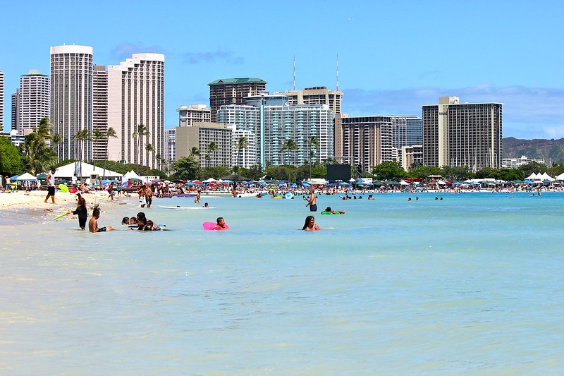 Waikiki Beach in Hawaii
