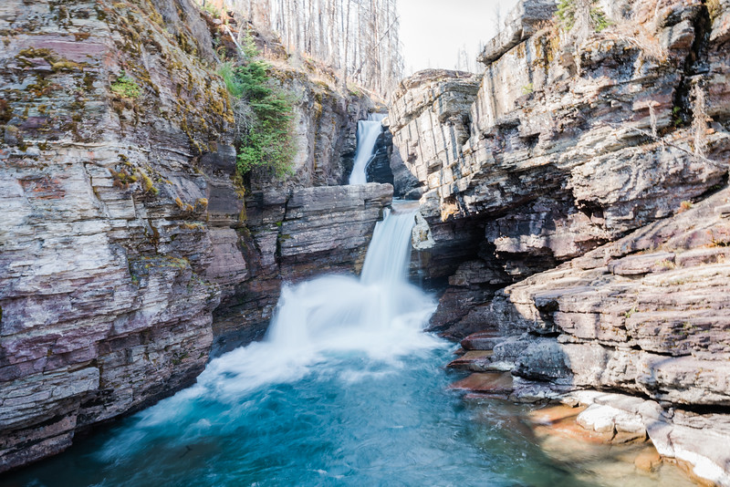 St. Mary Falls in Glacier National Park