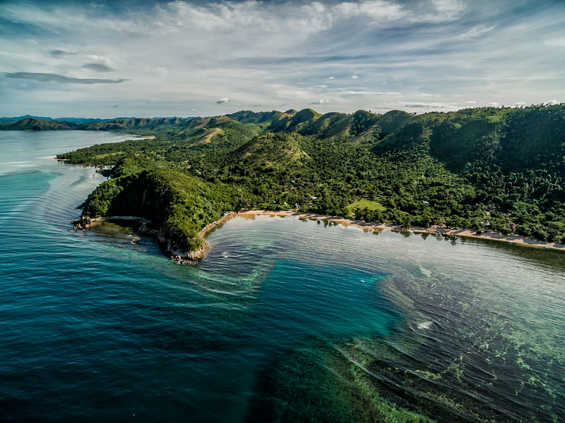Drone View of Busuanga Island Philippines
