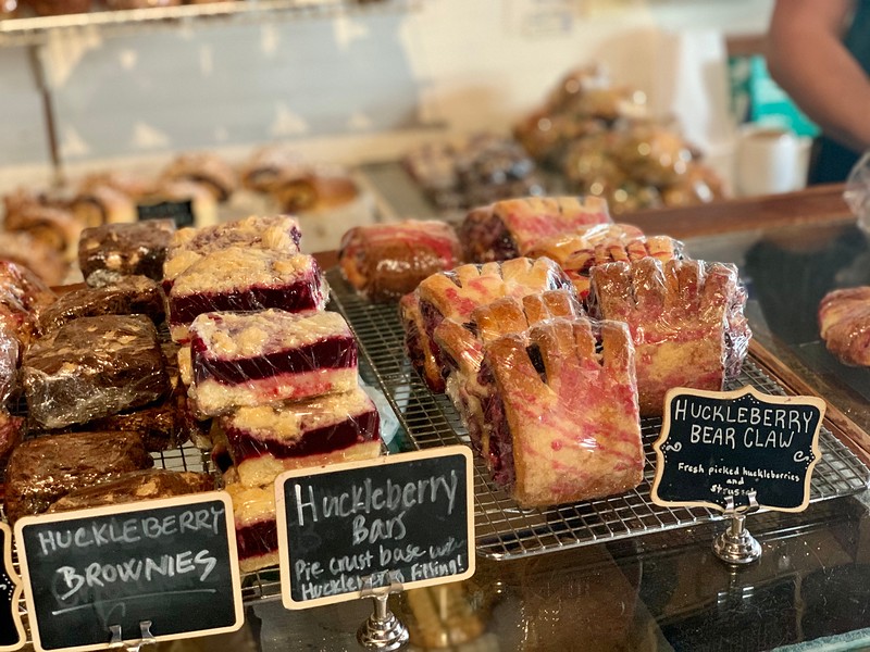 Huckleberry Bear Claws at Polebridge Mercantile in Glacier National Park