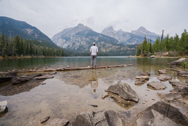 David Stock at Taggart Lake in Grand Teton National Park