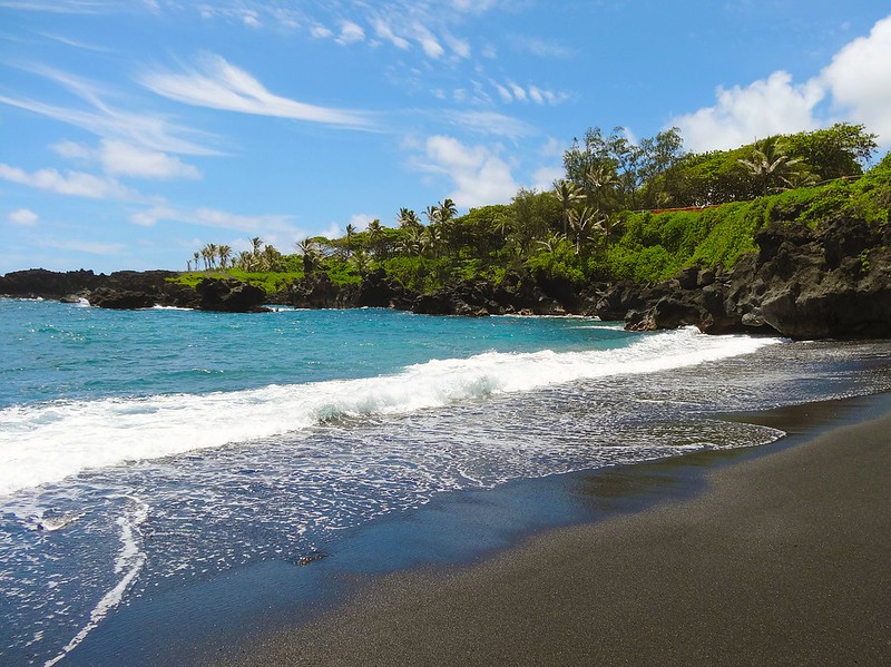 Waianapanapa State Park in Road to Hana Maui