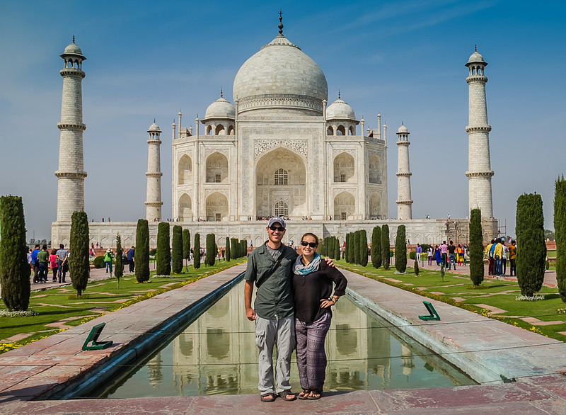 8 Wonders of the World at the Taj Mahal in India