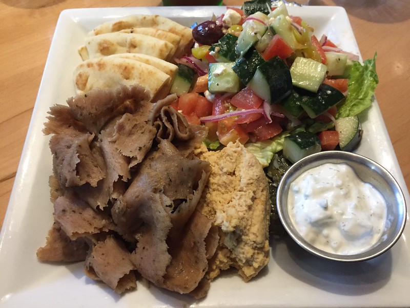 Gyro salad in Juneau, Alaska